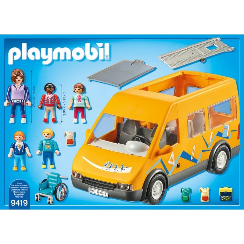 School Bus Playmobil 9419 - Card Model Building Sets - AliExpress