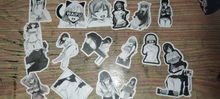 30/50 unids/pack chica conejito sexo de dibujos animados pegatinas para coches, motos de agua tazas muebles equipaje patinetas computadoras