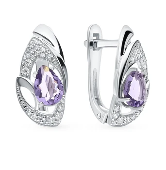Silver earrings with crystals and cubic zirconia sunlight sample 925 test
Silver earrings with crystals and cubic zirconia sunlight sample 925 test