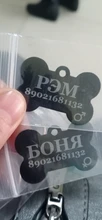 2 unids/lote de etiquetas de identificación de perro personalizadas, etiqueta de Mascota de aluminio para gatito, gato, perros, Collar, puede elegir el nombre de fuente, Tel sexo (en la parte delantera y trasera)