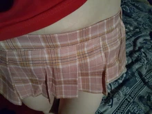 OJBK moda mujer Sexy dama disfraz de colegiala animadora ropa de dormir de noche Super vestido plisado miniatura OneSize Falda corta