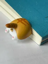 Kawayi-marcapáginas de perro gato dibujo de hámster, zorro, trasero, artículo de lectura de libros, regalo creativo para niños, papelería, novedad