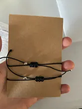 Pinky Promise-pulsera de papel tejida con ojo malvado para mujer, pulseras de hilo rojo de la suerte ajustables, joyería