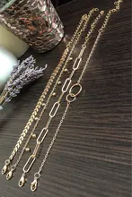 Modyle-Conjunto de pulseras de Metal bohemias para mujer, brazaletes Vintage Punk, Color dorado Simple, regalo de joyería