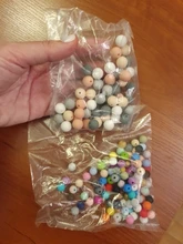 LOFCA-Cuentas de dentición de silicona para bebé, collar de lactancia para bebé, Clip para chupete, cuidado bucal, sin BPA, colorido, grado alimenticio, 9mm, 100 Uds.