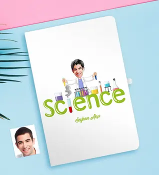 Personalized Men 'S Science Science Teacher Caricature Of White notebook-1
Personalized Men 'S Science Science Teacher Caricature Of White notebook-1