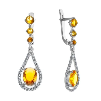 Earrings made of silver with cubic zirconia 
Earrings made of silver with cubic zirconia