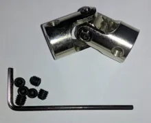 Acopladores de eje de motor de coche o barco en 2/3/3,17/4/5/6/6,35/8/10mm, juntas universales metálicas de acople para ejes