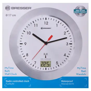 Wall Clock Bresser MyTime bath, waterproof, White
Wall Clock Bresser MyTime bath, waterproof, White