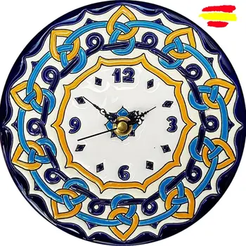 Ceramics Watch Spanish 17 cm/6.7 inch diameter - enameled up handmade - done in Spain - artecer - Home and decoration -
Ceramics Watch Spanish 17 cm/6.7 inch diameter - enameled up handmade - done in Spain - artecer - Home and decoration -