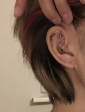 Pendiente de cartílago de circonia cúbica para mujer, aretes pequeños de Plata de Ley 925, Piercing para la oreja, regalos de joyería, 1 ud.