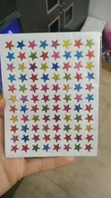 Pegatinas de papel de álbum de recortes, decoración de estrellas de cinco puntas, sello colorido, suministros de papelería para escuela y oficina, 10/880 Uds.