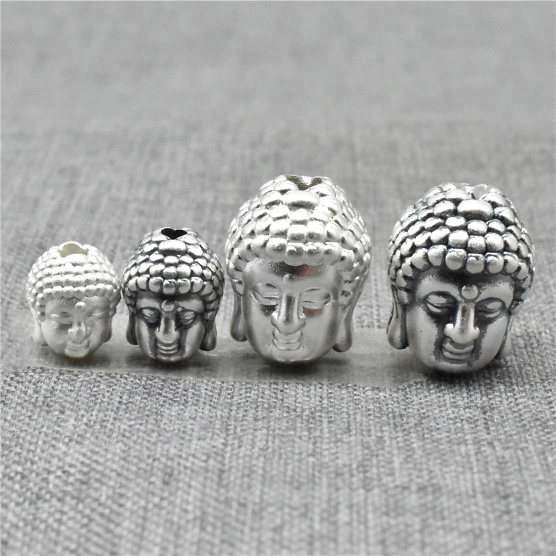 2pcs Fine Silver Buddha Beads 2-Sided for Buddhist Necklace Bracelet The Weight Is Light
2pcs Fine Silver Buddha Beads 2-Sided for Buddhist Necklace Bracelet The Weight Is Light