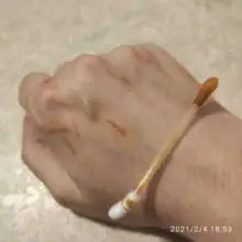 50 unids/lote Alcohol médico desechable de algodón palo yodo para desinfección muestra la primera ayuda para los niños adultos bebé