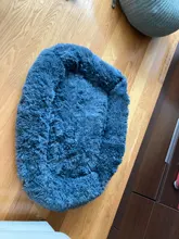 Cama de perro supersuave, caseta cuadrada mullidas de gato, cojín cálido y cómodo para dormir, sofá lavable, cachorro de felpa larga