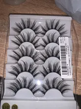 Pestañas postizas de pelo de visón falso, 5 pares, 8D, naturales/gruesas, largas, maquillaje, herramientas de extensión de belleza