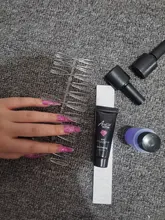 XZMUV-conjunto de herramientas de extensión de esmalte de uñas, accesorios de gel para manicura, punta de Color transparente, cepillo de corte UV de cristal duradero