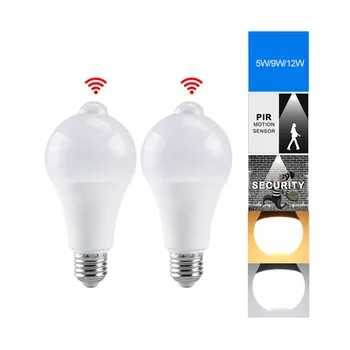 E27 5W 9W 12W LED Night Light Bulb Smart PIR Motion Sensor lamp AC85V-265V For Stair Toilet Porch Garage Balcony Bathroom
E27 5W 9W 12W LED Night Light Bulb Smart PIR Motion Sensor lamp AC85V-265V For Stair Toilet Porch Garage Balcony Bathroom