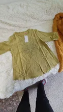 Blusa de algodón con manga abombada para verano, camisa bordada de talla grande con volantes para mujer