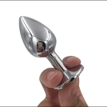 Tapón Anal de acero inoxidable para hombres y mujeres, Juguetes sexuales, tapón trasero, joyería de cristal, entrenador, consolador Anal, tienda sexual para adultos