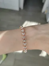 Pulsera de oro rosa de Color plateado para mujer, colgante de corazón de cristal, pulsera de mujer, joyería fina de Boda nupcial, regalo