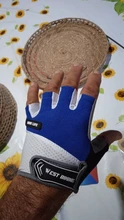 WEST BIKING-guantes de medio dedo para ciclismo, almohadilla transpirable para deportes al aire libre, ciclismo de montaña