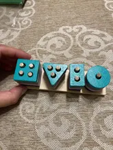 Juguete Montessori de madera para niños y niñas, bloques de construcción, Juguetes educativos de Aprendizaje Temprano forma de Color, compatible con juguetes rompecabezas para niños