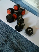 ON/OFF ronda interruptor basculante punto luz coche iluminado por LED tablero de instrumentos Dash Van 12V 220V círculo interruptor