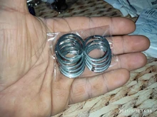 LLavero de Acero inoxidable plano para hombre y mujer, llavero de 20MM, 25MM, 28MM, 10 unidades por paquete