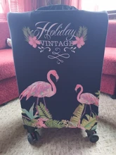 HMUNII-cubierta protectora para maletas con diseño de mapa del mundo, funda protectora para equipaje con Trolley para hombre y mujer, funda elástica para maleta