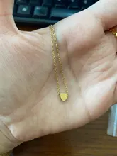 Collar a la moda de acero inoxidable para mujer, gargantillas de amor a la moda, collar largo de acero dorado personalizado, colgante delicado, regalo para pareja