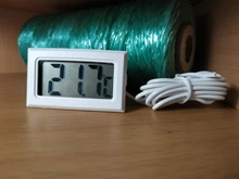 Mini termómetro Digital LCD de 1M para baño, medidor de temperatura de agua, nevera, enfriadores, color negro