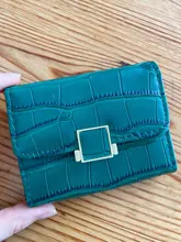 Tarjetero Retro de cocodrilo, cartera con patrón de cocodrilo, tarjetero multifuncional, funda para tarjetas de crédito, monedero de mano de PU a la moda