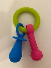 Juguetes para mascotas pequeñas, goma resistente a la mordida de perro, limpieza dental, entrenamiento masticar juguetes suministros para mascotas, cachorros, gatos, 1 Uds.