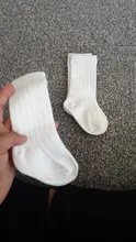 Lawadka-Calcetines de algodón hasta la rodilla para niña, medias de rayas para bebé niña hasta la rodilla, de invierno para niño, moda para niño