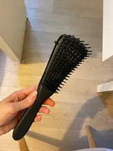 Cepillo de pelo para masaje, peine de pelo húmedo desenredante de 2a a 4c, rizado, Coily, mojado, seco, aceite, cabello grueso