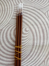 Hook-Line Paint-Brush Chinese-Calligraphy-Brush Pen Art Weasel Metal 3pcs/Set