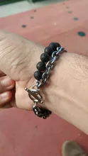 Pulsera de acero inoxidable con cuentas de ojo de tigre para hombre, cadena de eslabones de acero inoxidable, brazalete de Yoga, joyería para hombre 2020