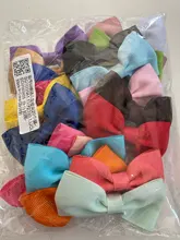 2018 nueva marca 20 unids/pack pelo banda Boutique Clip de cocodrilo tejer grogrén (ligamento tafetán para niña de pelo de Niños de bebé Bin bebé regalos de los niños al por mayor