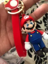 LLavero de dibujos animados de personajes de Super Mary, llavero de muñeca de modelado de animación, joyería portátil exquisita, colgante, venta al por mayor