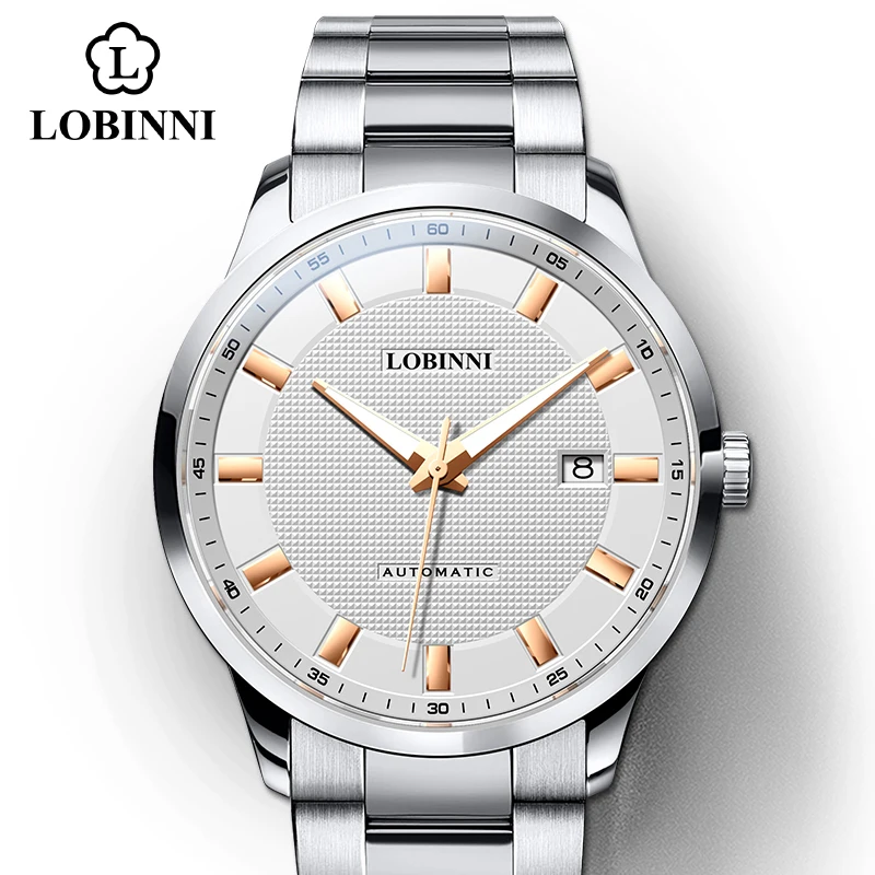 LOBINNI Top Brand Japan CITIZEN Automatic Men Mechanical Watch Business Luxury Stainless Steel Waterproof 50M Male Clock 9011
LOBINNI Top Brand Japan CITIZEN Automatic Men Mechanical Watch Business Luxury Stainless Steel Waterproof 50M Male Clock 9011