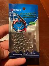 Anillo dividido de acero inoxidable, 50 unids/lote, diámetro de 4mm a 12mm, Conector de doble anillo de pesca resistente