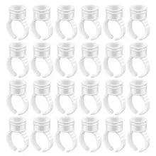 MEILAIMDY 100 PCs Set High Quality Plastic Eyelash Extension Glue Rings False Lash Glue Holder Makeup Tool Container 
MEILAIMDY 100 PCs Set High Quality Plastic Eyelash Extension Glue Rings False Lash Glue Holder Makeup Tool Container
