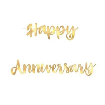 Garland Happy Aniversary Golden 
Garland Happy Aniversary Golden