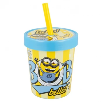 DAILY USE ICE CREAM TUB STRAW TUMBLER 560 ML | MINIONS
DAILY USE ICE CREAM TUB STRAW TUMBLER 560 ML | MINIONS
