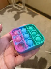 Mini llavero sensorial de juguete para adultos y niños, juguete antiestrés blando para aliviar el estrés y el autismo