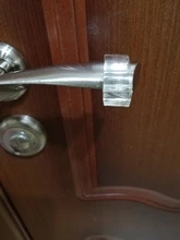 Tope de puerta de Gel de sílice transparente, tope de manija de puerta, perilla de protección de pared, parachoques, paredes, protector de muebles, 4 Uds.