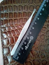 1 Uds cejas pinzas para vello profesional eliminación de vello de cejas pinzas de punta plana de herramienta de acero inoxidable conveniente pequeño No óxido