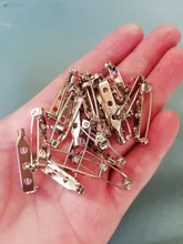 20 unids/lote 20 25 32 38mm bloqueo seguro broche Base Bar titular de la placa para piezas de joyería resultados accesorios Diy