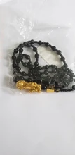 Colgante Pixiu collar a la riqueza y la buena suerte encanto collar Feng Shui chino fe obsidiana collares de cuentas